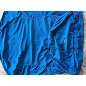 Garneau Men's Cycling Jersey Blue M Short Sleeve Full Zip Activewear​​